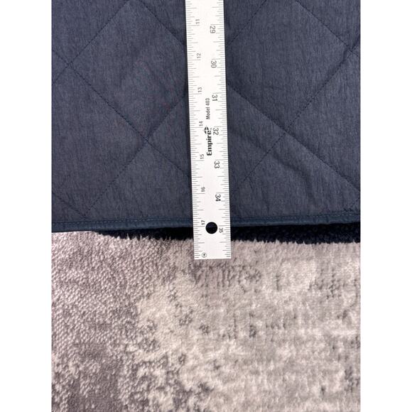 Levis Made & Crafted Coat XL Indigo Blue Quilted Reversible Sherpa Fleece Jacket - Picture 7 of 9